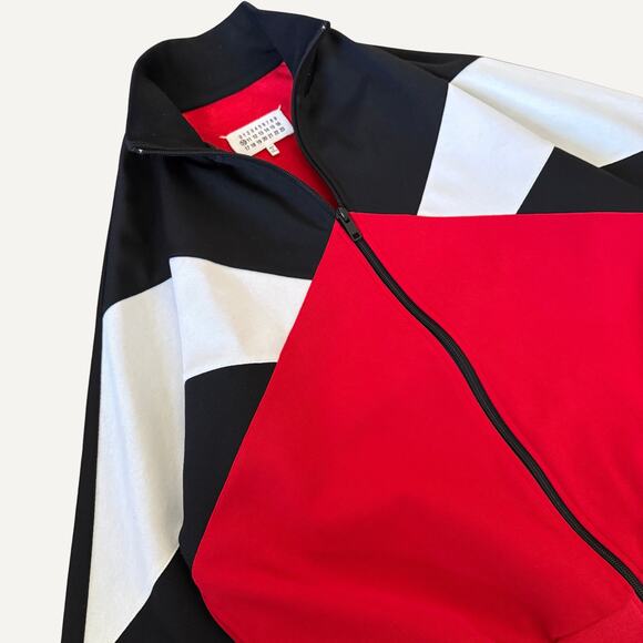 Size M- Maison Margiela Men's Color-Block Track Jacket - Picture 2 of 10